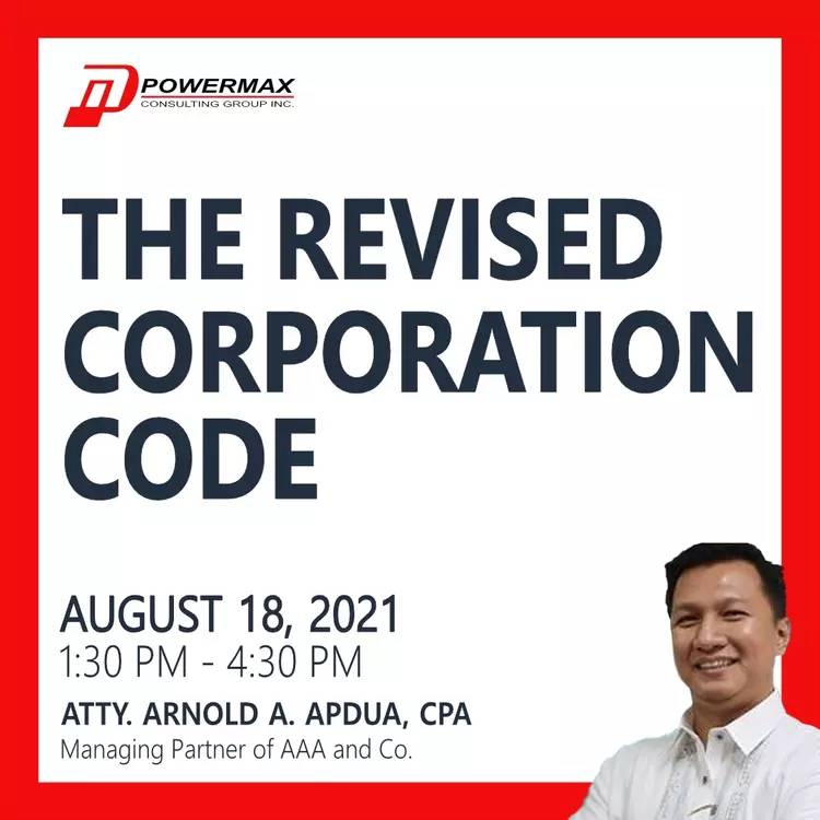 August 18 - The Revised Corporation Code