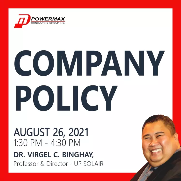 August 26 - Company Policy