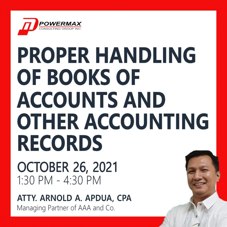 Proper Handling of Books of Accounts and Other Accounting Records