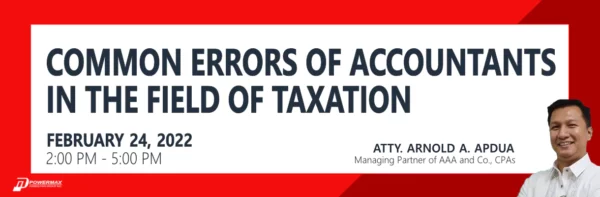 Common Errors of Accountants in the Field of Taxation