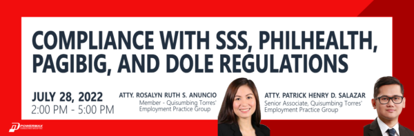 Compliance with SSS, Philhealth, Pagibig, and DOLE Regulations