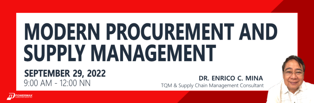 MODERN PROCUREMENT AND SUPPLY MANAGEMENT