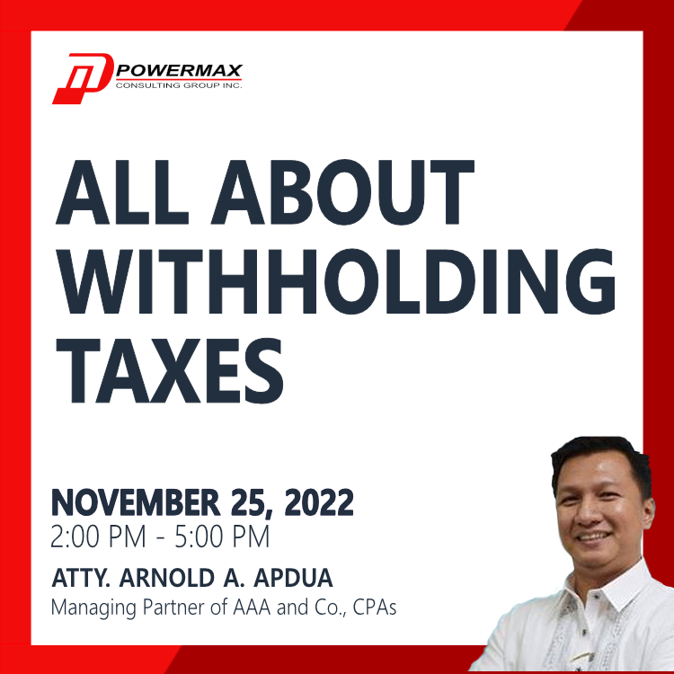 ALL ABOUT WITHHOLDING TAXES