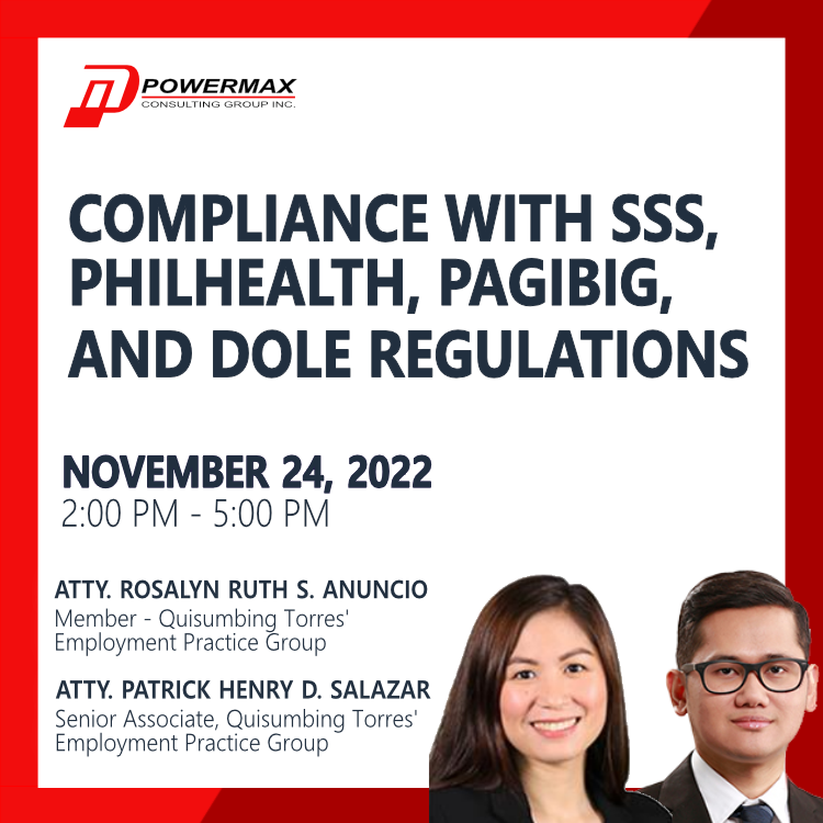 COMPLIANCE WITH SSS, PHILHEALTH, PAG IBIG, and DOLE REGULATIONS