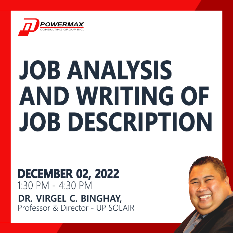 JOB ANALYSIS AND WRITING OF JOB DESCRIPTION