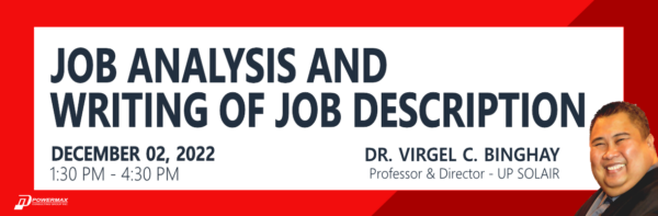 JOB ANALYSIS AND WRITING OF JOB DESCRIPTION