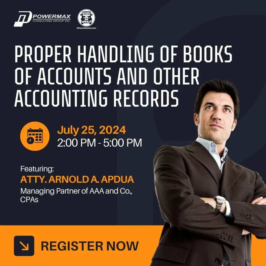 Proper Handling of Books of Accounts and Other Accounting Records