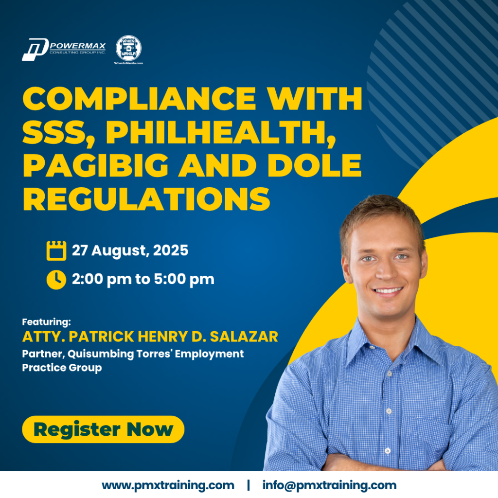 Compliance with SSS, PhilHealth, PAGIBIG and DOLE Regulations